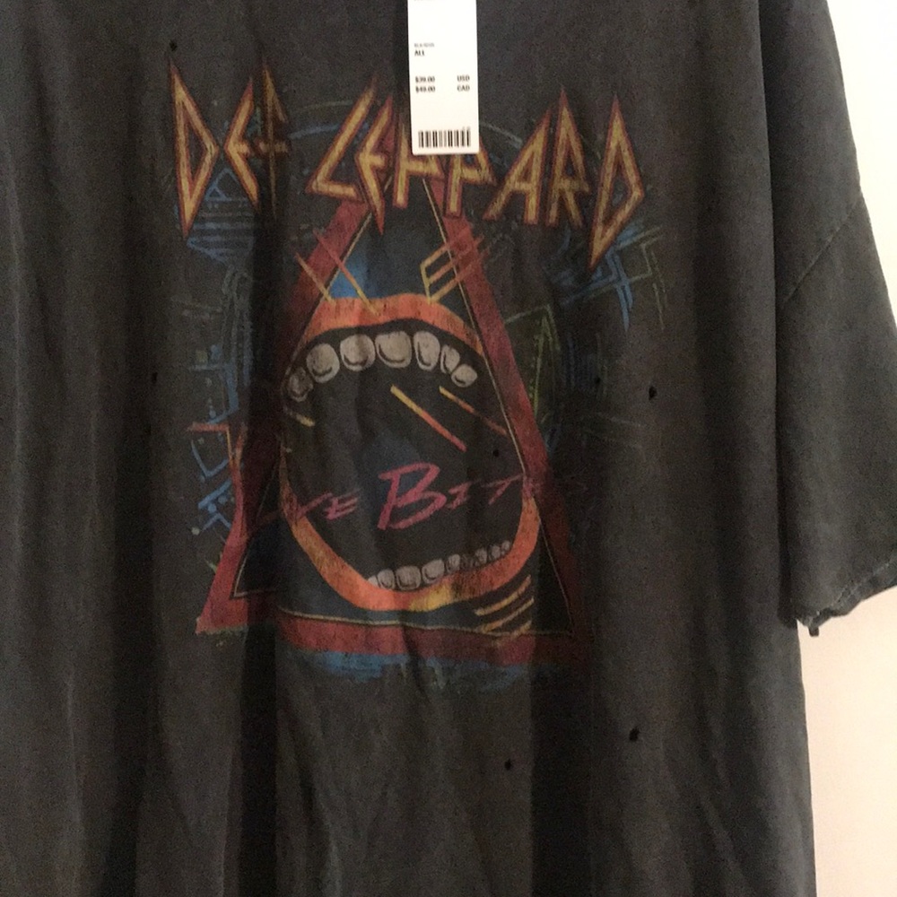 Band tee def leopard